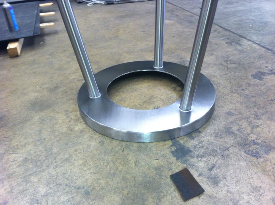 Stainless steel tables for Large pub chain